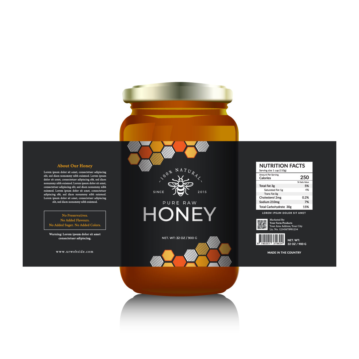 A set of finished die-cut labels, precisely cut and ready for application.