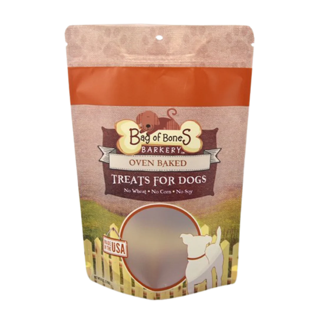 A close-up of a resealable pet food pouch, ensuring easy storage and convenience.